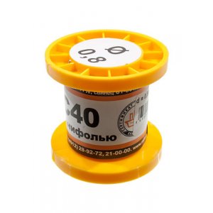 Припой ПОС40 ТР 0.8мм катушка  50г