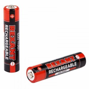 Аккумулятор тип  AAA  "мизинчиковый" 1.2В 600мАч "REXANT" блистер 2 шт