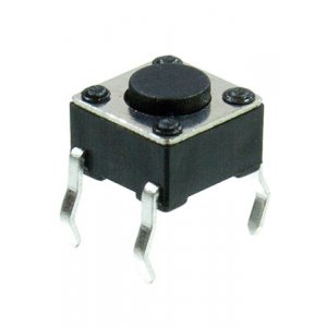 L-KLS7-TS6601-4.3-180, кнопка тактовая 6х6 h=4.3мм (аналог 0643HIM TS-A1PS)