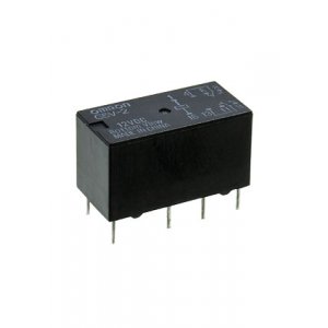 G5V-2 DC12, реле 2FormC 12В 0.5А/125VAC 20.5x10x11.5мм