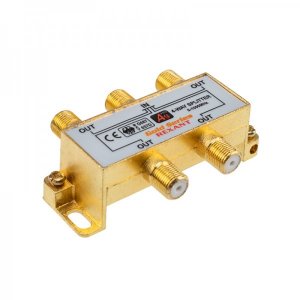 ДЕЛИТЕЛЬ (05-6103-1) ТВ 4 + 5  шт.F   "BOX"    "GOLD"   REXANT