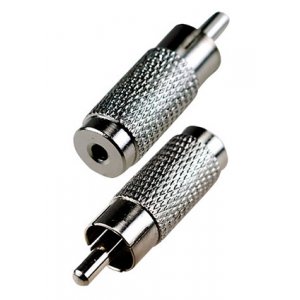 2-198 v, переходник RCA штекер - 2.5мм гнездо моно металл