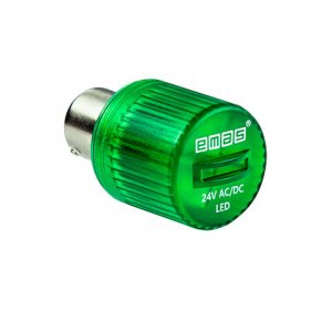 IKML024Y, Светодиод LED 24VAC/DC  зеленый