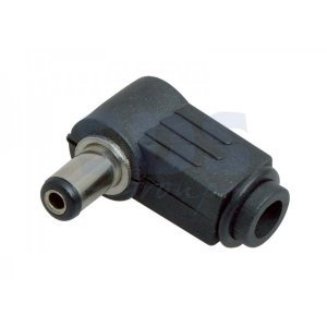 РАЗЪЁМ  питания штекер  2.1х5.5x10мм  угловой  REXANT