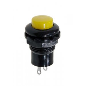 202Y, кнопка 250В/2А желтая без фиксации