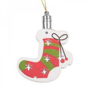 Фигурка подвесная "Новогодний носок" 8*6 см