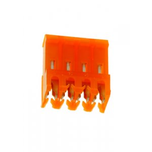 3-640599-4, проходная каб.розетка 1х4 контакта 3,96 мм MTA-156