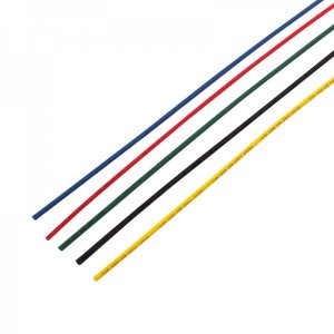 Набор термоусадочной трубки  2,0 / 1,0 мм, пять цветов (упак. 50 шт. по 1 м)  REXANT