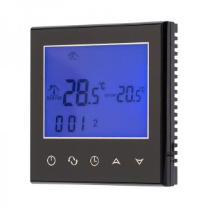 Терморегулятор с автоматическим программированием и сенсорными кнопками R100B (черный) REXANT