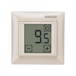 Терморегулятор сенсорный RX-419B бежевый REXANT (совместим с Legrand серии «Valena»)