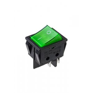 RS606B-201A012CG1B, =R595BGNBT2-G GREEN LED переключатель клавишный 2хON-OFF с зеленой подсветкой 25