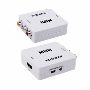 Конвертер HDMI на 3 RCA, пластик, белый  REXANT