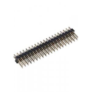 PLD-40, вилка штыревая 2.54мм 2x20 прямая