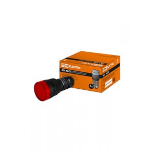 SQ0702-0051, AD-16DS (LED), лампа d16мм красная 12В AC DC