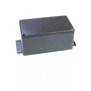 B015MFBK, корпус для РЭА 114x64x55мм алюминиевый черный с фланцами