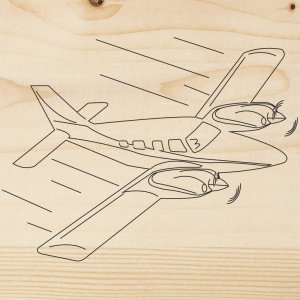 Доска для выжигания REXANT, «Самолет», 150х150 мм, 1 шт., пакет