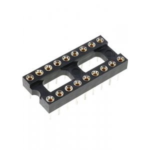 TRS-18, панелька для микросхем DIP 18 контактов узкая