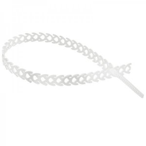 Стяжка полимерная многоразовая 300 х 10 мм, прозрачная (упак. 20 шт)  REXANT