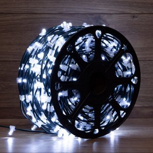 Клип лайт 12В, 100м, шаг 150 мм, Flashing, 665 LED (554 Белые + 111 Flashing Белые), с трансформатором