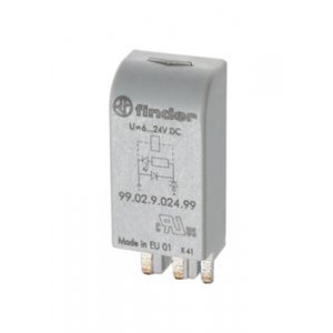 99.02.9.024.99, Модуль индикации и защиты; зеленый LED + диод (+ A1); 6...24В DC