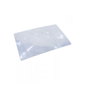 811-3X, лупа-линза френеля гибкая 3х (120х180 мм) для чтения