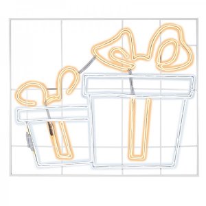 Фигура световая «Подарки» из гибкого неона, 120х120 см, 1680 LED