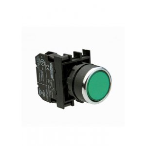 B100DY, Кнопка нажимная круглая зеленая
