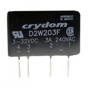 D2W203F, реле твердотельное 3-32VDC 3A/24-240VAC SIP SSR ZC snubber