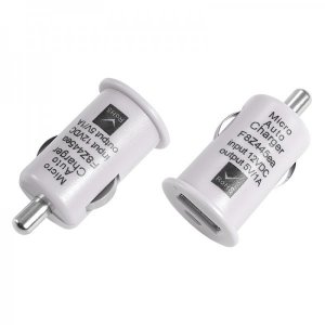 Автозарядка в прикуриватель USB (АЗУ) (5V, 1 000mA) белая REXANT