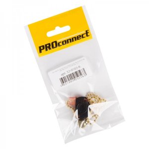 Выключатель для настенного светильника с цепочкой 270 мм,  gold  PROCONNECT Индивидуальная упаковка 1 шт