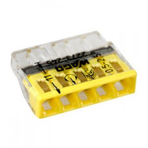 2273-245, электромонтажные экспресс-клеммы, 5х2.50 кв.мм, с пастой