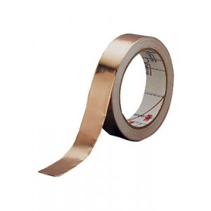 1181-12, медный скотч для экранирования с проводящим клеем (12ммх16,5м)