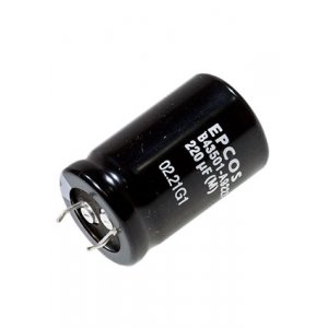 B43501A9227M, конденсатор электролитический 220мкФ 400В