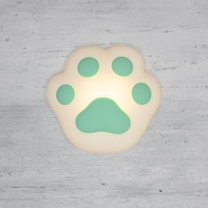Силиконовый ночник «Кошачья лапа» бирюзовый