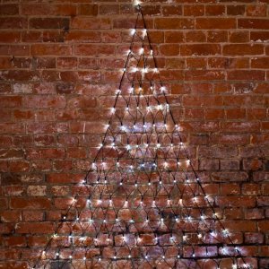 СЕТЬ Треугольная 1,5х2х2 м (основание 1,5м, высота 1,85м), черный ПВХ, 136 LED БЕЛЫЕ, соединяется