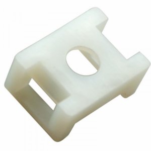 Площадка для крепления стяжки 22 х 16 мм, белая (упак. 10 шт) (ПС-2)  REXANT