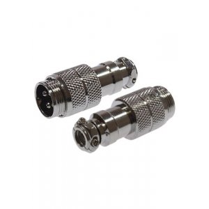 1-563-4, разъем MIC-16 4 контакта штекер металл на кабель