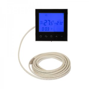 Терморегулятор с автоматическим программированием и сенсорными кнопками R150 Wi-Fi (черный) REXANT