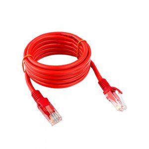 PP12-2M/R, Патч-корд, 2м  cat.5e, литой многожил , красный