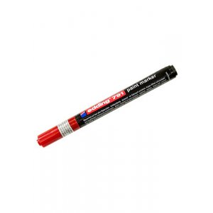 EDDING 791 красный, лаковый маркер  с круглым наконечником 1-2 мм