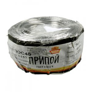 Припой ПОС40 ПРВ 3.0мм  бухта 1 кг