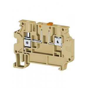 AVK4A (серый), 304380 Клеммник 2-х выводной с размыкателем, 4 мм.кв.