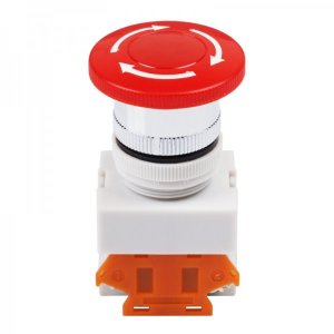 Выключатель-кнопка 10А Ø22 красная Аварийная остановка (Y090-11ZS)  REXANT