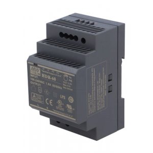 HDR-60-12, AC-DC, 54Вт, вход 85...264 В AC 47...63Гц/120...370В DC, выход 12В/4.5А, изоляция 3000В A