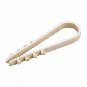 Дюбель-хомут нейлоновый 11-18 мм, белый (упак. 100 шт)  PROconnect