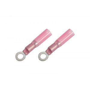 НАКОНЕЧНИК КОЛЬЦЕВОЙ изолированный термоусаживаемый ø4.3мм 0.5-1.5мм² (НКи-т 1.5-4 / НКи-т1,25-4 / DRS/RV1.25-4) красный  REXANT