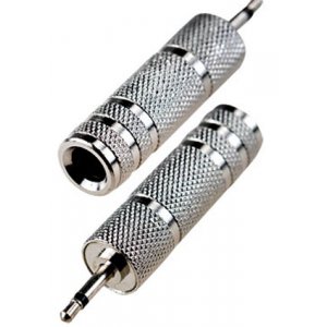 2-025, переходник 2.5мм штекер моно - 6.35мм гнездо моно металл