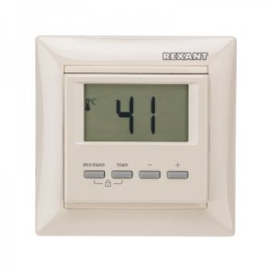 Терморегулятор цифровой RX-511H (бежевый) REXANT (совместим с Legrand серии Valena)