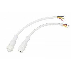Соединительный кабель (3pin) герметичный (IP67) 3х0.5мм²  белый  REXANT