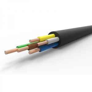 Кабель КГтп-ХЛ 5х4 мм², длина 10 метров, ГОСТ  REXANT